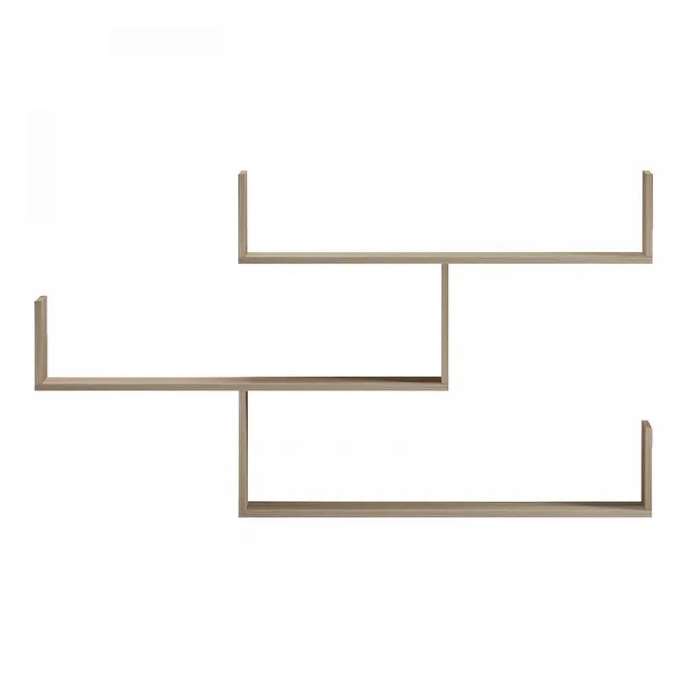Ραφιέρα τοίχου Tiber pakoworld sonoma 120x22x67εκ