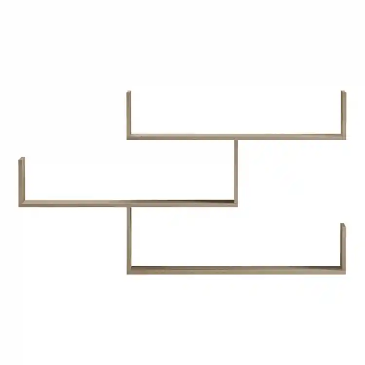 Ραφιέρα τοίχου Tiber pakoworld sonoma 120x22x67εκ