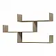 Ραφιέρα τοίχου Tiber pakoworld sonoma 120x22x67εκ