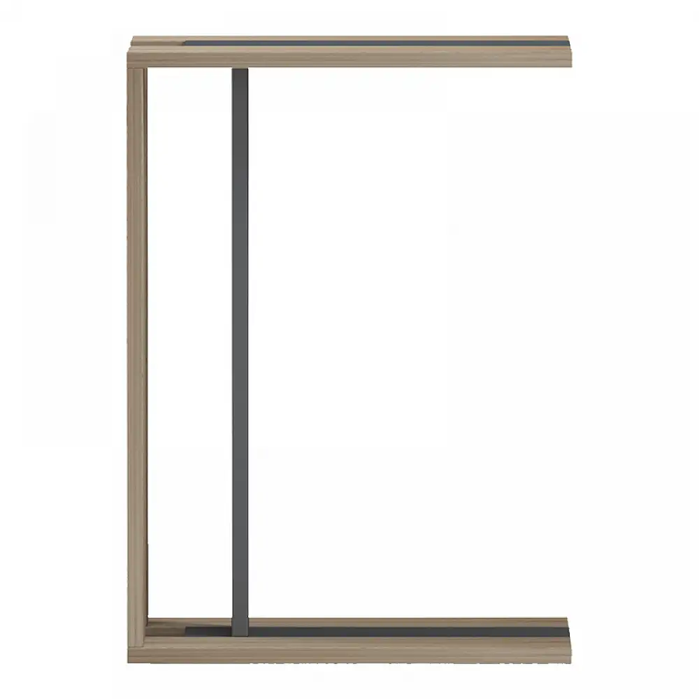 Βοηθητικό τραπέζι Muju pakoworld sonoma- ανθρακί  30x40x55εκ