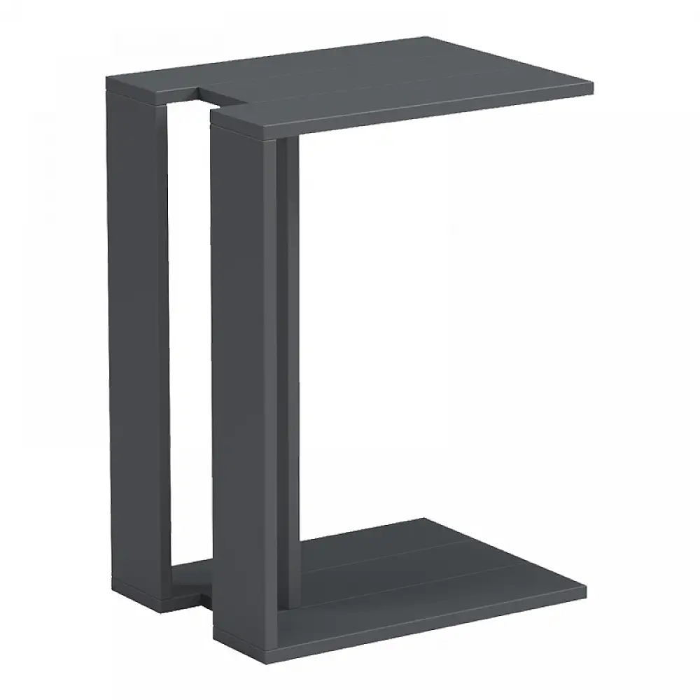 Βοηθητικό τραπέζι Muju pakoworld ανθρακί  30x40x55εκ