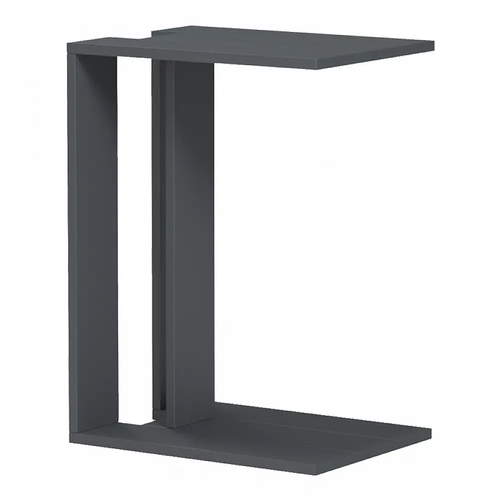 Βοηθητικό τραπέζι Muju pakoworld ανθρακί  30x40x55εκ