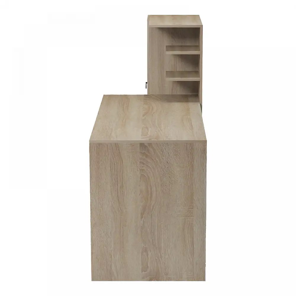 Γραφείο εργασίας με βιβλιοθήκη Felanbo pakoworld sonoma 160x60x125εκ