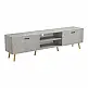 Έπιπλο τηλεόρασης Gorna pakoworld μπεζ εφέ μαρμάρου 180x35x48.6εκ