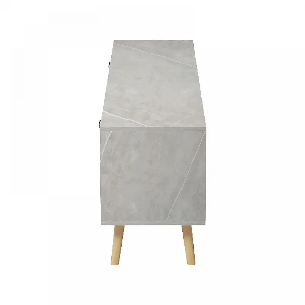 Έπιπλο τηλεόρασης Gorna pakoworld μπεζ εφέ μαρμάρου 180x35x48.6εκ
