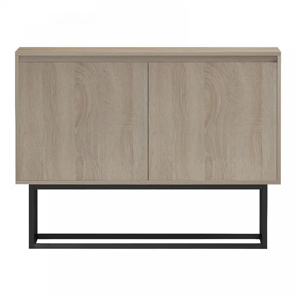 Μπουφές Dabia pakoworld sonoma-πόδι μαύρο μέταλλο 100x40x74εκ