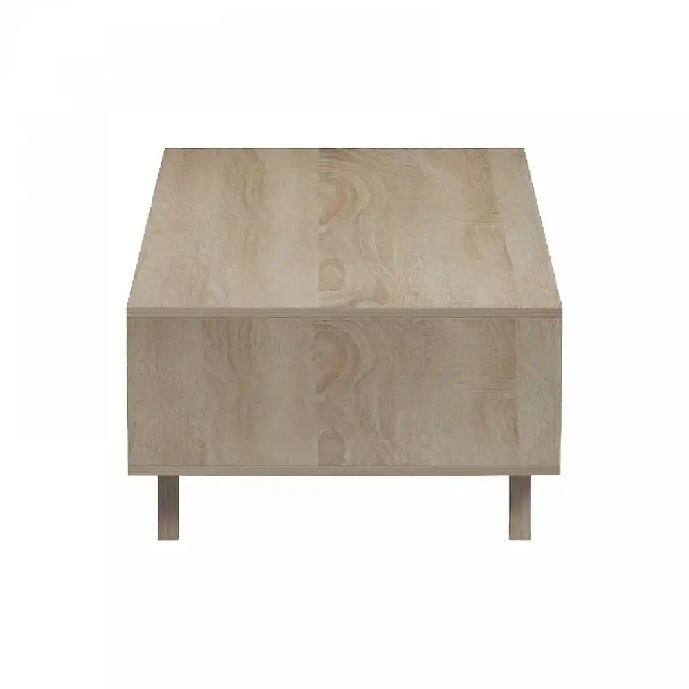 Τραπέζι σαλονιού Elonza pakoworld sonoma-ανθρακί 120x60x36εκ