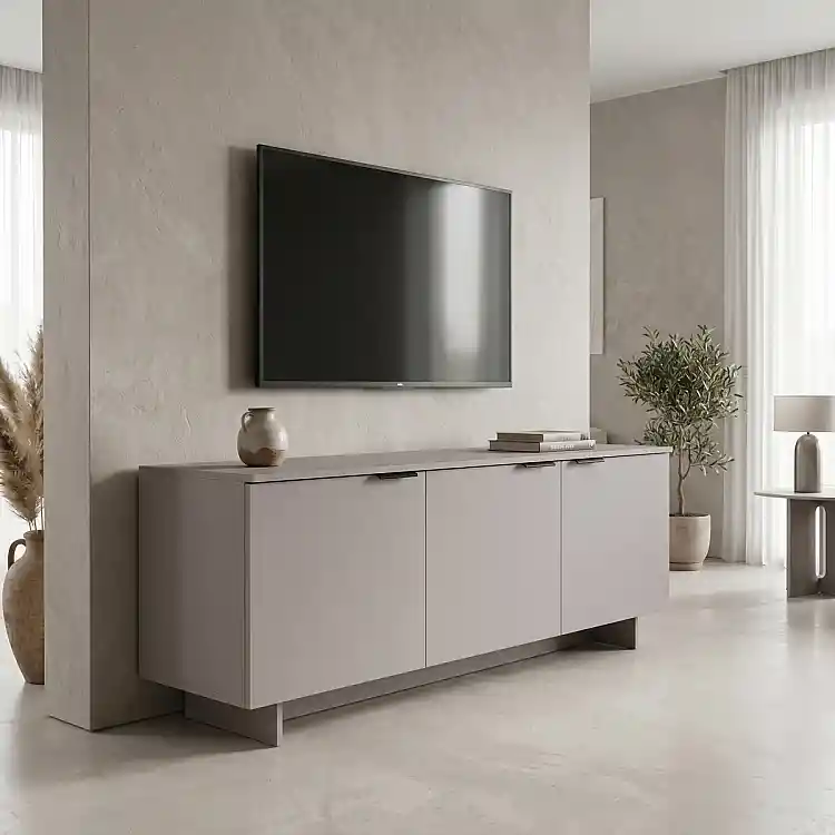 Έπιπλο τηλεόρασης Beldon pakoworld γκρι 150x42x55εκ