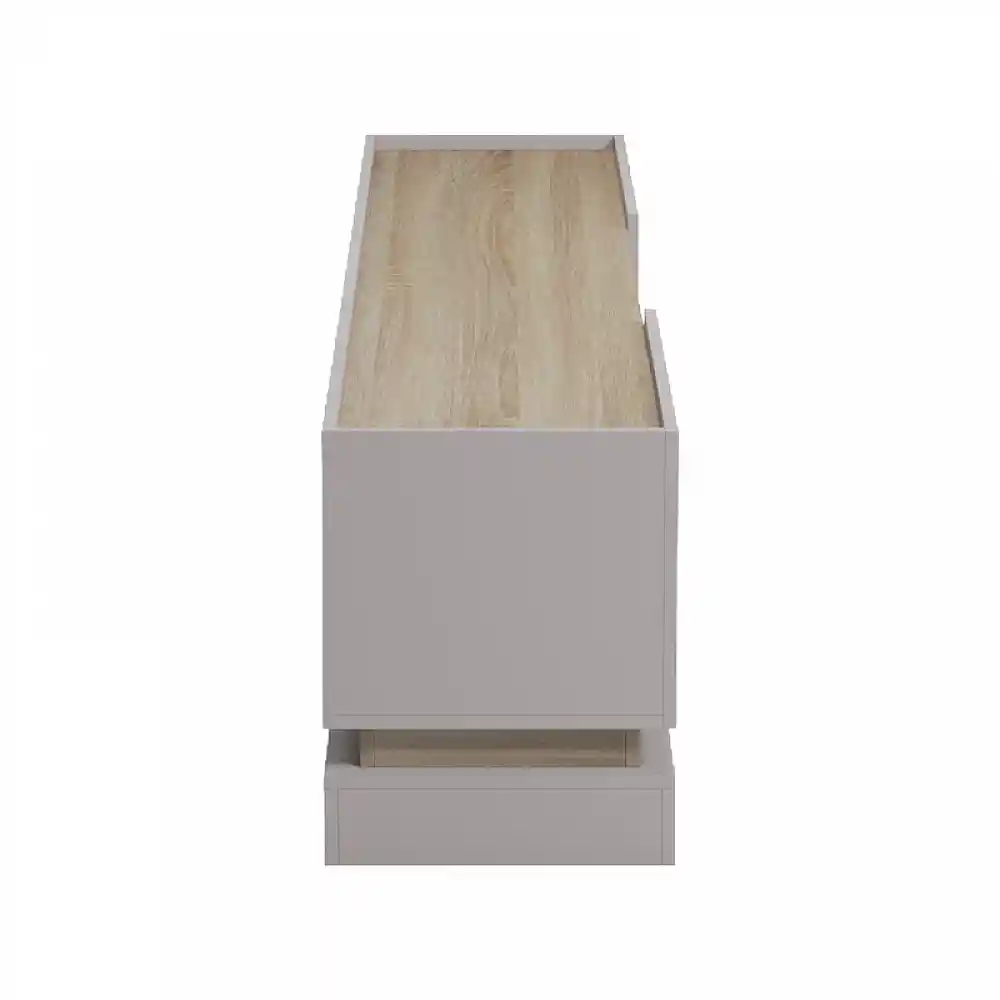 Έπιπλο τηλεόρασης Wendo pakoworld taupe-sonoma 200x37x47εκ