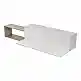 Έπιπλο τηλεόρασης επιτοίχιο Olande pakoworld sonoma-λευκό 210x35x48εκ