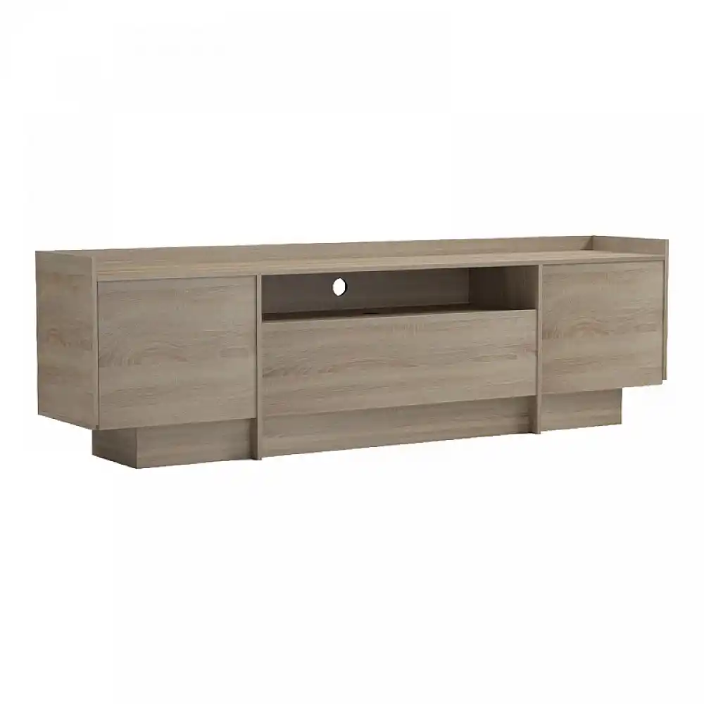 Έπιπλο τηλεόρασης Derden pakoworld sonoma 197x38x58εκ