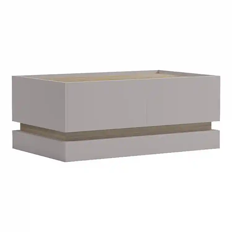 Τραπέζι σαλονιού Wendo pakoworld taupe-sonoma 97x60x40εκ