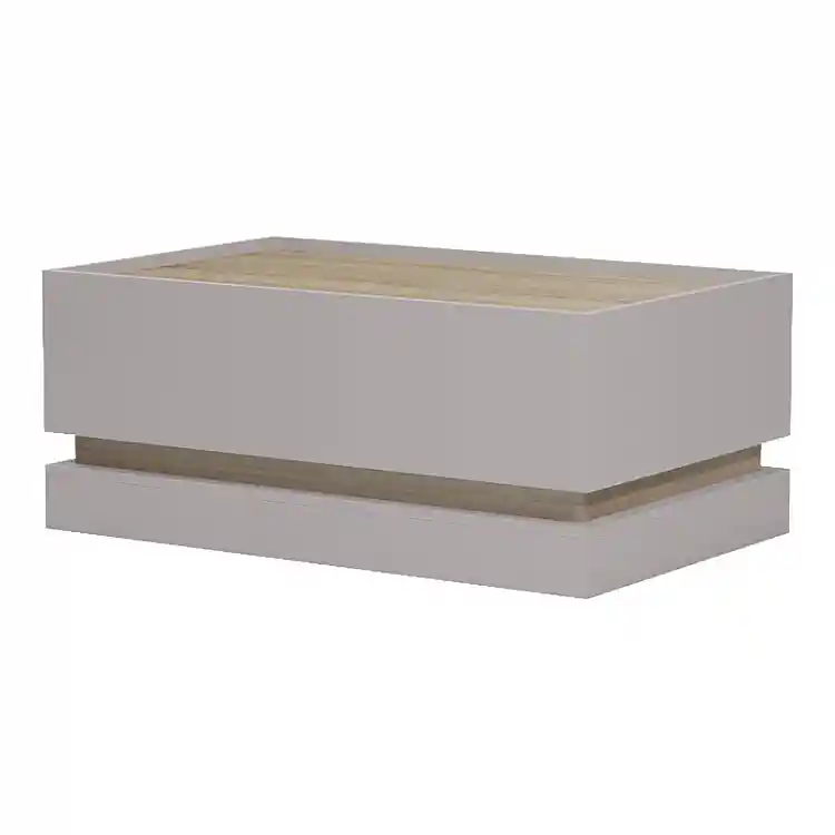 Τραπέζι σαλονιού Wendo pakoworld taupe-sonoma 97x60x40εκ