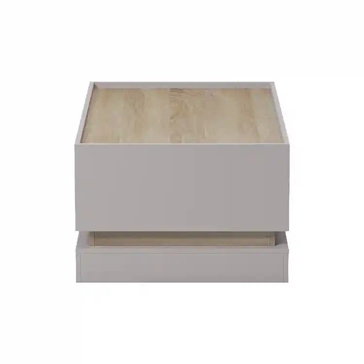 Τραπέζι σαλονιού Wendo pakoworld taupe-sonoma 97x60x40εκ