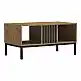 Τραπέζι σαλονιού Delanka pakoworld oak-μαύρο 92x50x46εκ