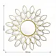 Καθρέπτης Flower pakoworld χρυσό 83x2.5x83εκ