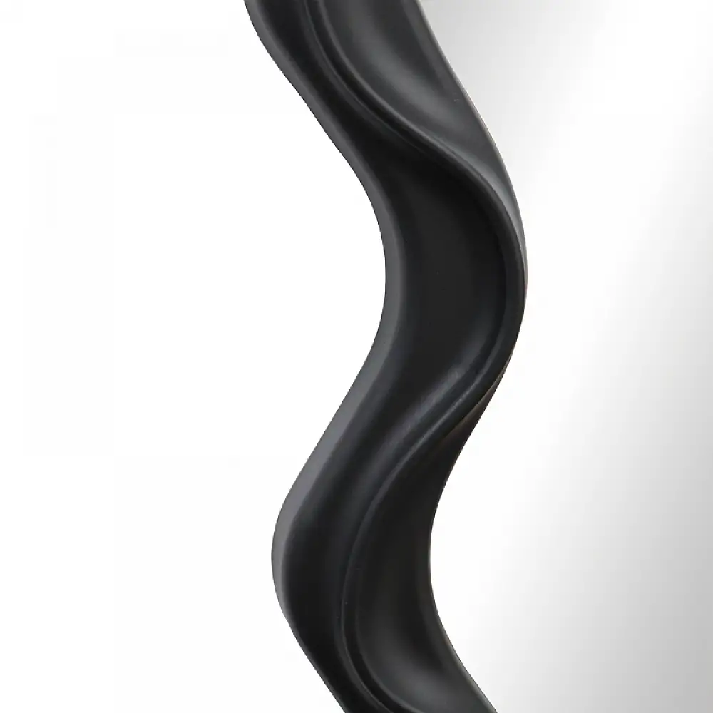 Καθρέπτης Liquid pakoworld pp σε μαύρη απόχρωση 26x2.7x39εκ