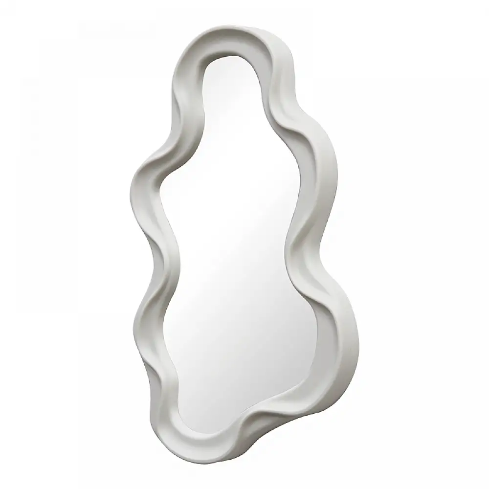 Καθρέπτης Liquid pakoworld pp σε λευκή απόχρωση 26x2.7x39εκ