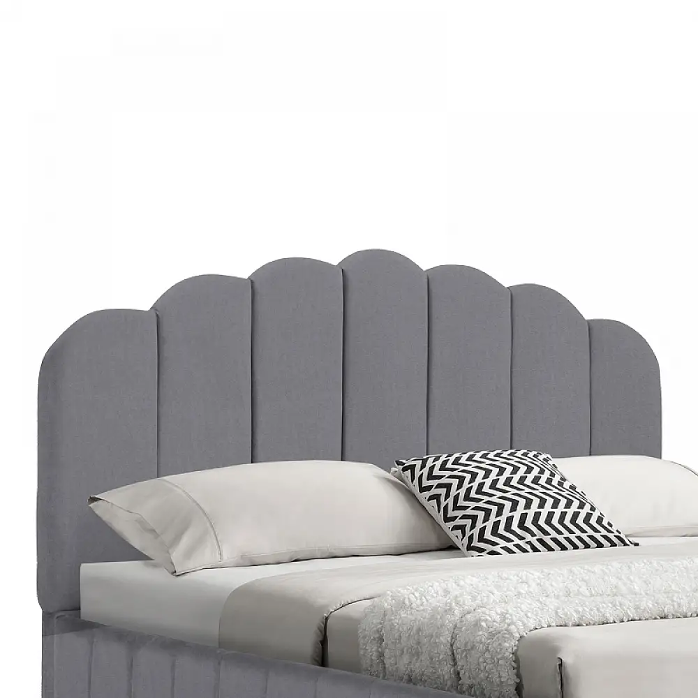 Κρεβάτι Tatiana pakoworld ύφασμα γκρι με αποθηκευτικό χώρο 120x200εκ