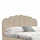 Κρεβάτι Tatiana pakoworld βελούδο μπεζ με αποθηκευτικό χώρο 160x200εκ