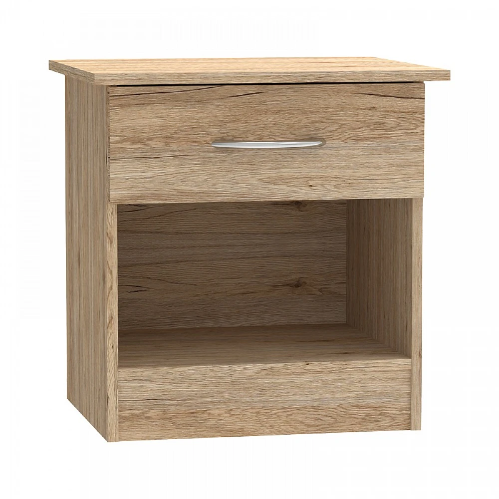 Κομοδίνο Kona pakoworld σε oak απόχρωση 40x34x42εκ