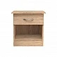 Κομοδίνο Kona pakoworld σε oak απόχρωση 40x34x42εκ Κομοδίνο Kona pakoworld σε oak απόχρωση 40x34x42εκ