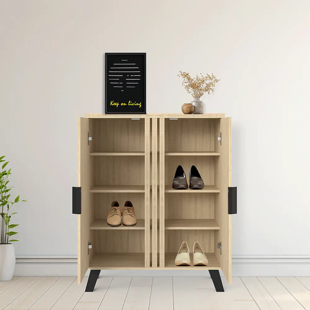 Παπουτσοθήκη-ντουλάπι Shoby pakoworld sonoma 70.5x30x91εκ