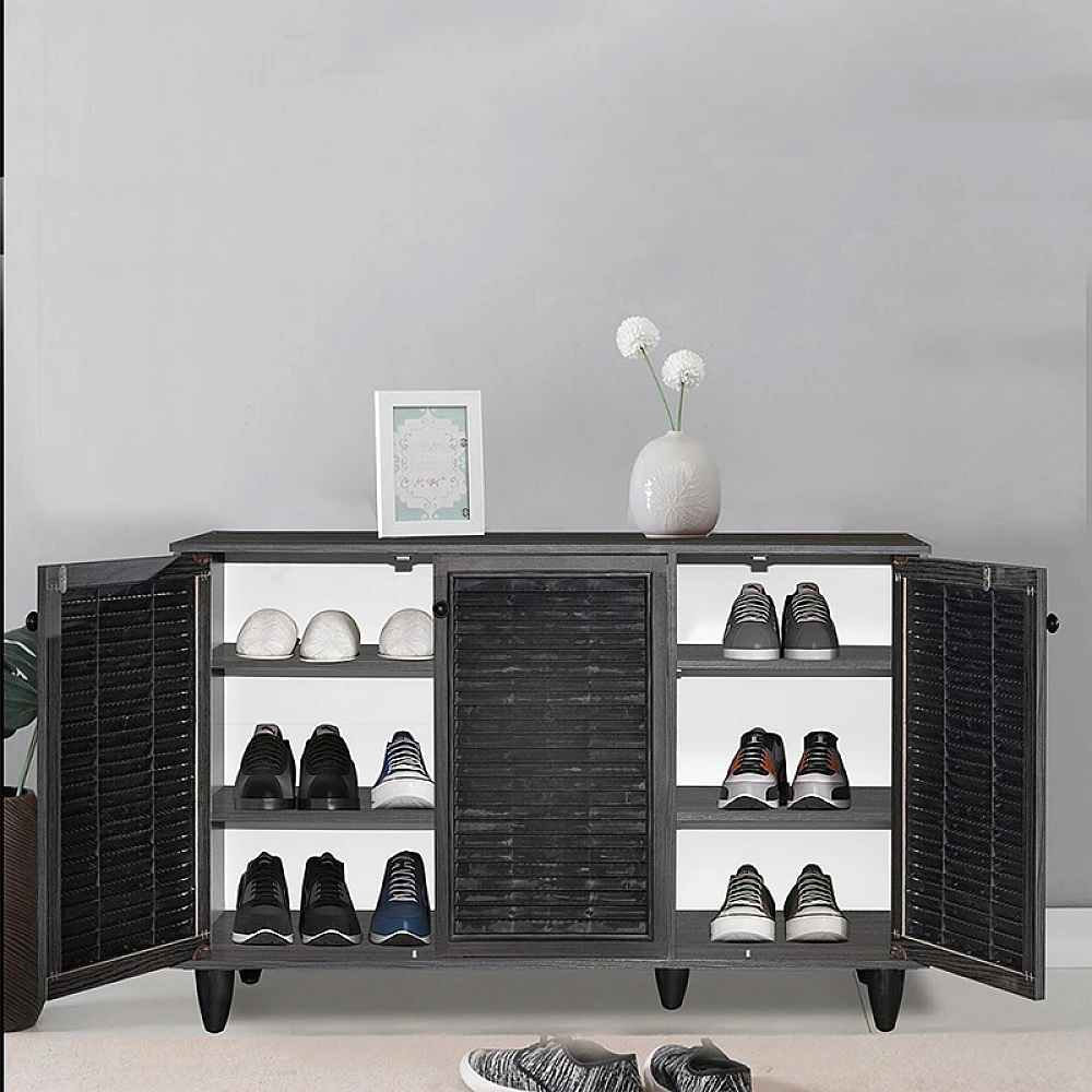 Παπουτσοθήκη-ντουλάπι Ronan pakoworld χρώμα wenge 105x35x66εκ Παπουτσοθήκη-ντουλάπι Ronan pakoworld χρώμα wenge 105x35x66εκ