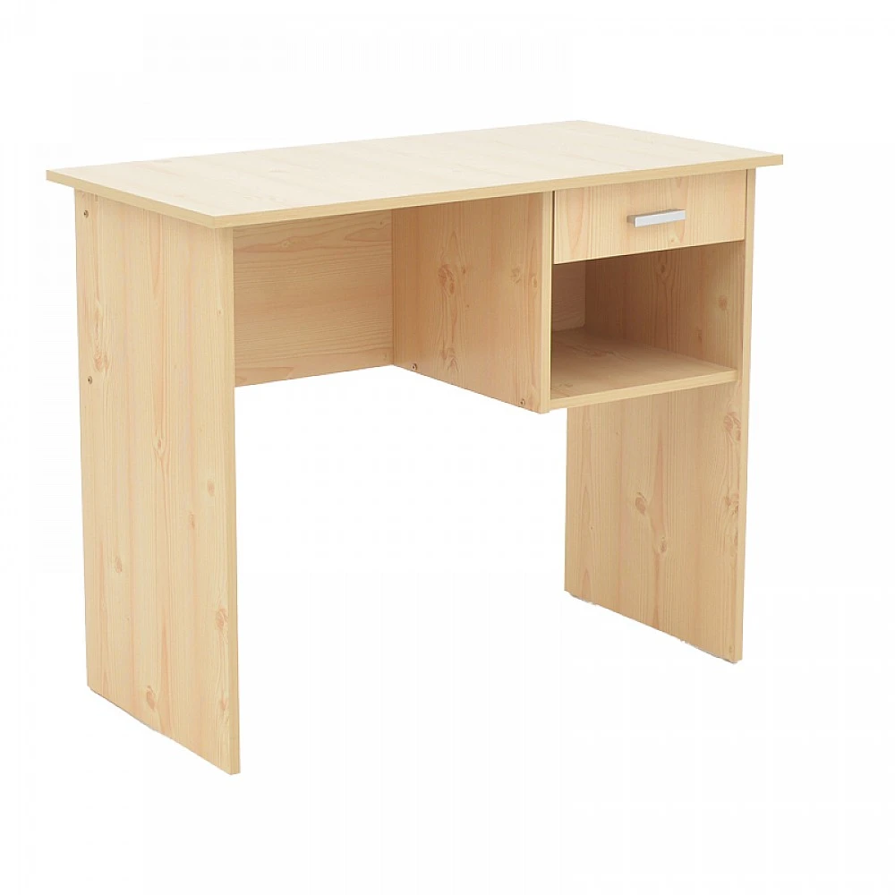 Γραφείο εργασίας με συρτάρι Michael pakoworld φυσικό 88x45x72εκ