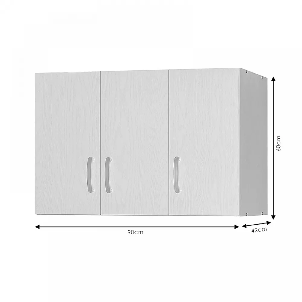 Πατάρι ντουλάπας Zelia pakoworld τρίφυλλο wenge eo 90x42x60εκ