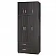 Ντουλάπα τρίφυλλη και πατάρι Zelia pakoworld wenge 90x42x240εκ. Ντουλάπα τρίφυλλη και πατάρι Zelia pakoworld wenge 90x42x240εκ.