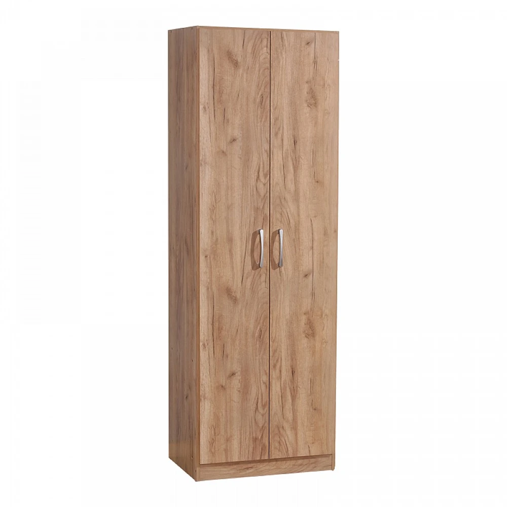 Ντουλάπα Jonar pakoworld δίφυλλη oak μελαμίνης 60x42x180εκ