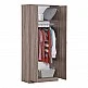 Ντουλάπα ρούχων δίφυλλη Zelia pakoworld σε sonoma-oak απόχρωση 79x42x180εκ Ντουλάπα ρούχων δίφυλλη Zelia pakoworld σε sonoma-oak απόχρωση 79x42x180εκ