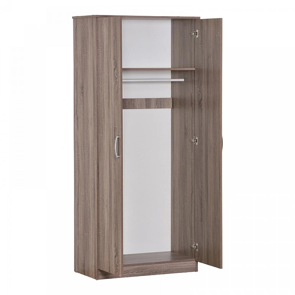 Ντουλάπα ρούχων δίφυλλη Zelia pakoworld σε sonoma-oak απόχρωση 79x42x180εκ Ντουλάπα ρούχων δίφυλλη Zelia pakoworld σε sonoma-oak απόχρωση 79x42x180εκ