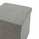 Σκαμπό-μπαούλο Crystal pakoworld ύφασμα γκρι 38x38x38εκ Σκαμπό-μπαούλο Crystal pakoworld ύφασμα γκρι 38x38x38εκ