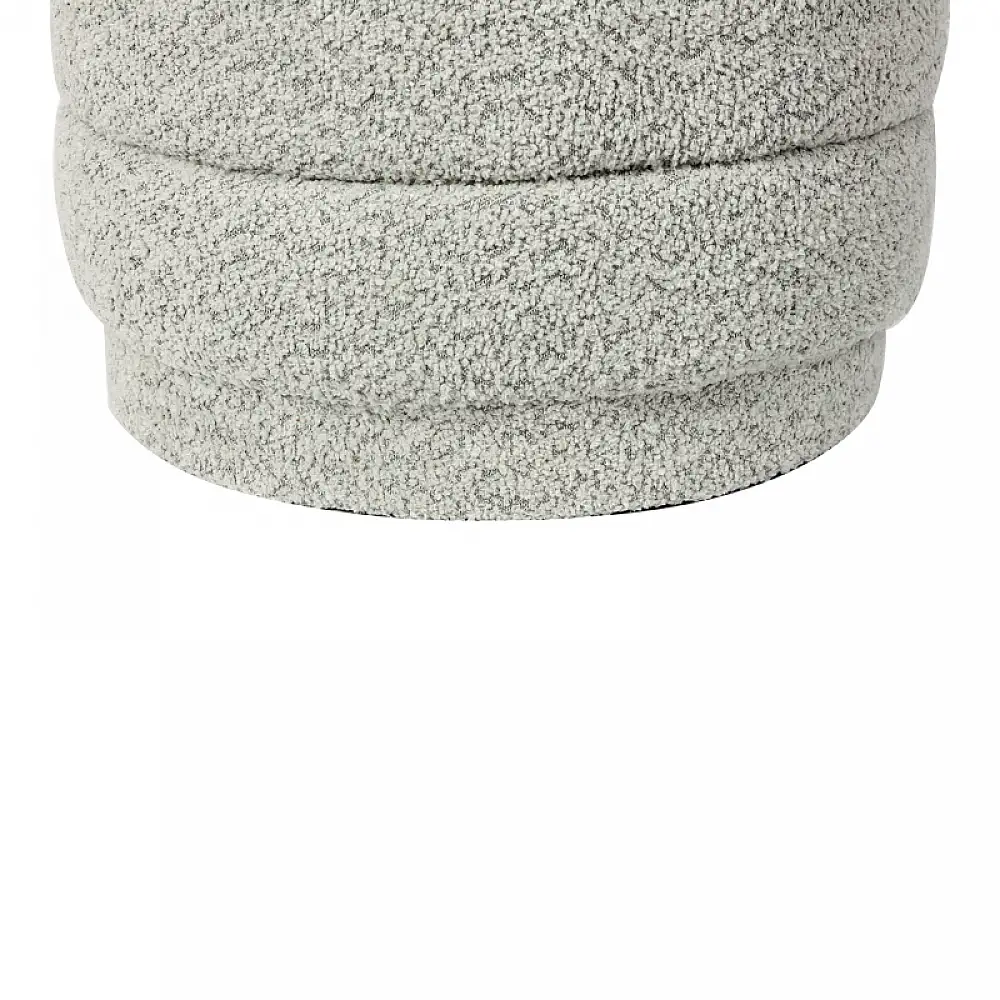 Σκαμπό-μπαούλο Bettia pakoworld μπουκλέ μέντα Φ41x38.5εκ