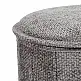 Σκαμπό-μπαούλο Trebia pakoworld γκρι ύφασμα 76x38x38εκ
