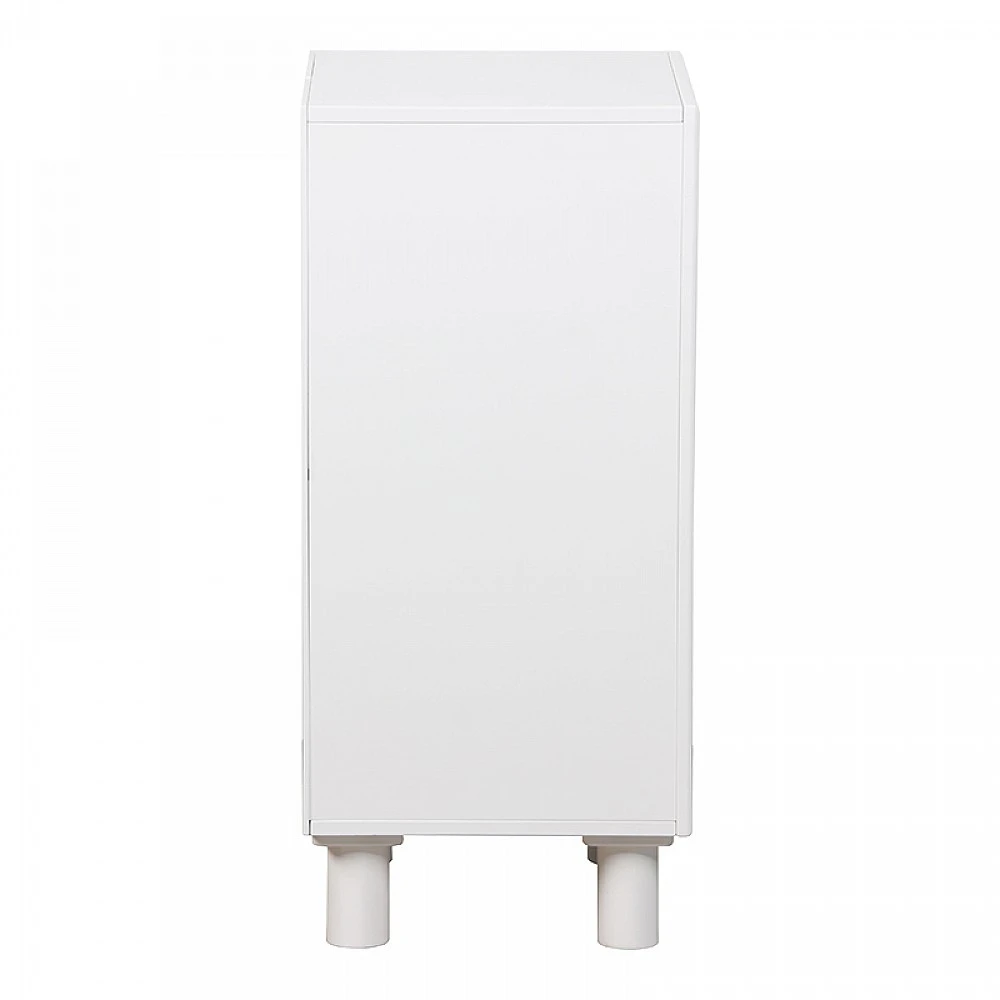 Κομοδίνο Emersi pakoworld MDF σε λευκή απόχρωση 40x32x70εκ