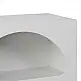 Βιβλιοθήκη-ραφιέρα Emersi pakoworld mdf σε λευκή απόχρωση 70x35x100εκ