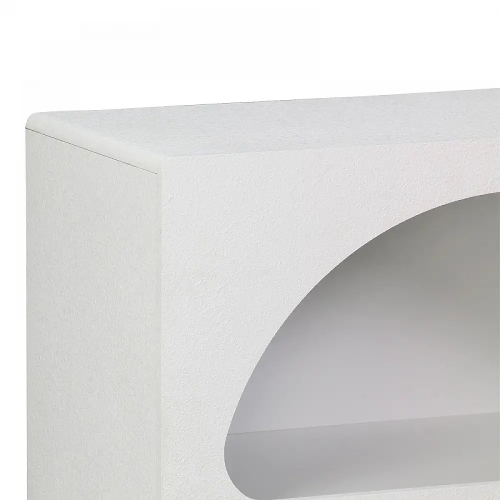 Βιβλιοθήκη-ραφιέρα Emersi pakoworld mdf σε λευκή απόχρωση 70x35x100εκ
