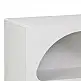 Βιβλιοθήκη-ραφιέρα Emersi pakoworld mdf σε λευκή απόχρωση 70x35x100εκ