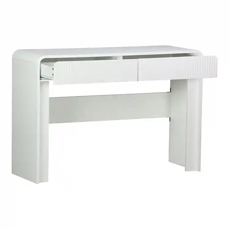 Κονσόλα Zeplen pakoworld λευκό mdf 110x38x75εκ