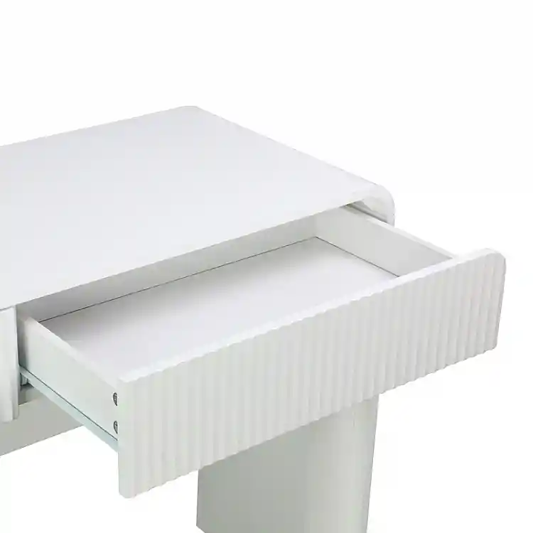 Κονσόλα Zeplen pakoworld λευκό mdf 110x38x75εκ