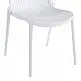 Καρέκλα Teragi στοιβαζόμενη pakoworld pp με UV protection λευκή 58x43.5x82εκ