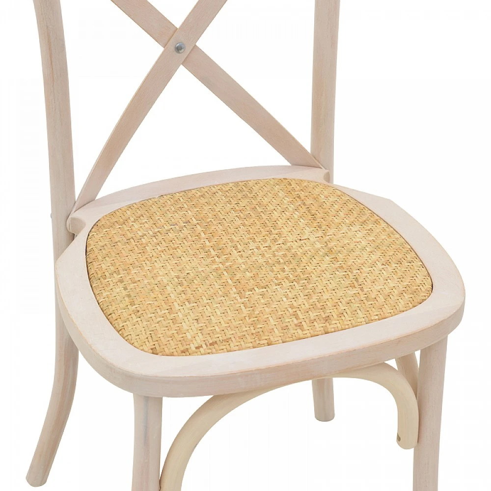 Καρέκλα Dylon pakoworld στοιβαζόμενη white wash ξύλο οξιάς-έδρα φυσικό rattan 48x52x89εκ Καρέκλα Dylon pakoworld στοιβαζόμενη white wash ξύλο οξιάς-έδρα φυσικό rattan 48x52x89εκ