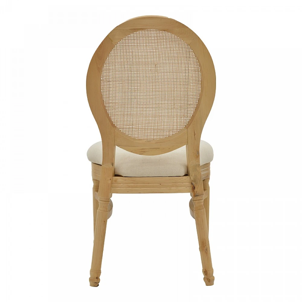 Καρέκλα Canco pakoworld φυσικό rubberwood-φυσικό rattan 50x55x98εκ Καρέκλα Canco pakoworld φυσικό rubberwood-φυσικό rattan 50x55x98εκ
