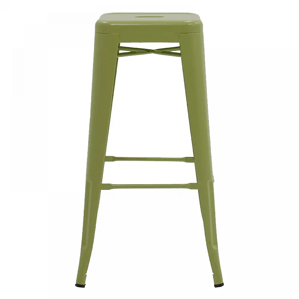 Σκαμπό μπαρ Utopia pakoworld μέταλλο σε λαδί απόχρωση 42x42x76εκ