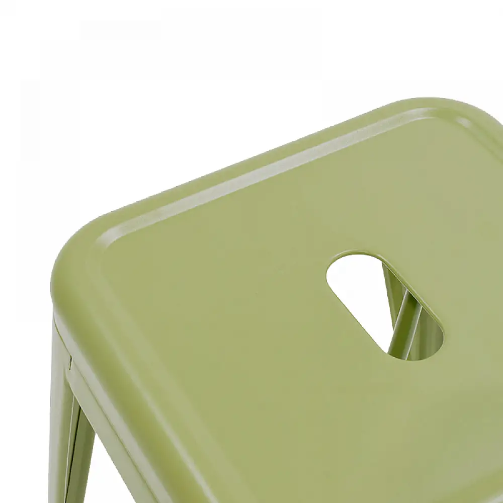 Σκαμπό μπαρ Utopia pakoworld μέταλλο σε λαδί απόχρωση 42x42x76εκ