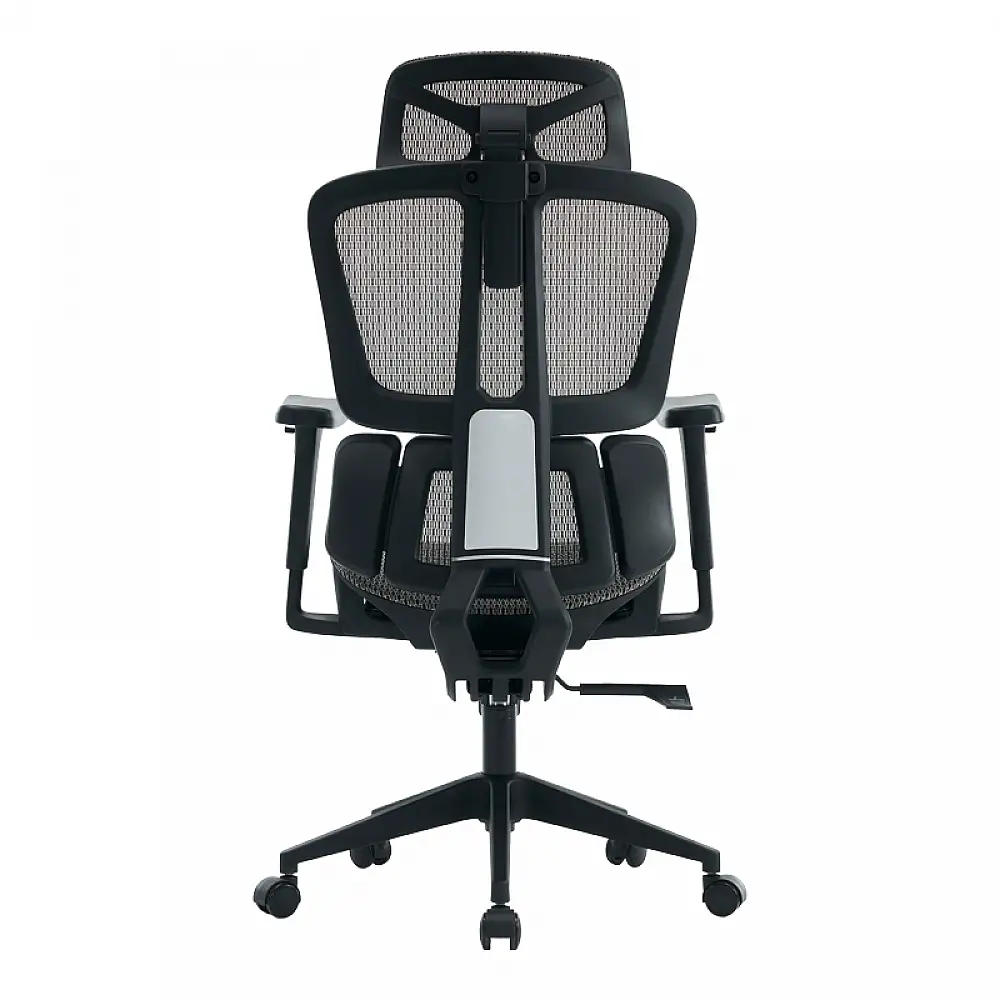 Καρέκλα γραφείου εργασίας ErgoFlow pakoworld μαύρο-γκρι 73x64x112-135εκ