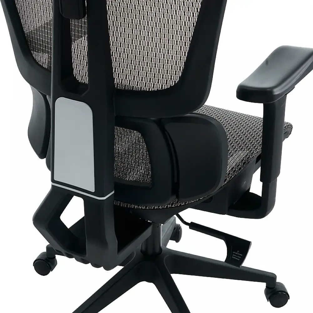 Καρέκλα γραφείου εργασίας ErgoFlow pakoworld μαύρο-γκρι 73x64x112-135εκ